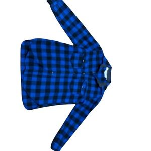 Woolrich Blue and Black Plaid Shirt